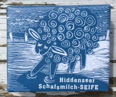 Hiddenseer Schafmilch-Seife mit Wildrosenduft