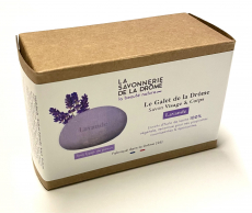 Lavendelseife in Kieselform